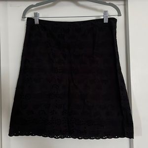 J Crew Black Lace Skirt